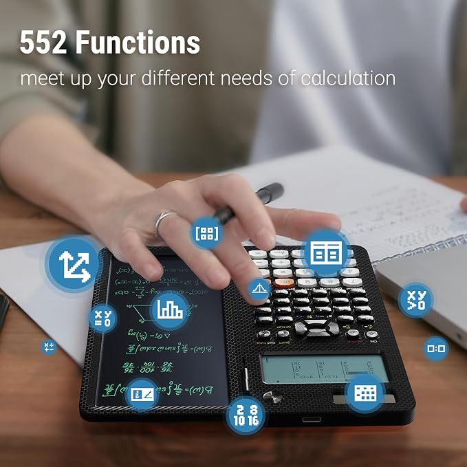 991EX 552 Functions Desktop ROATEE Scientific Calculator Rechargeable & Solar