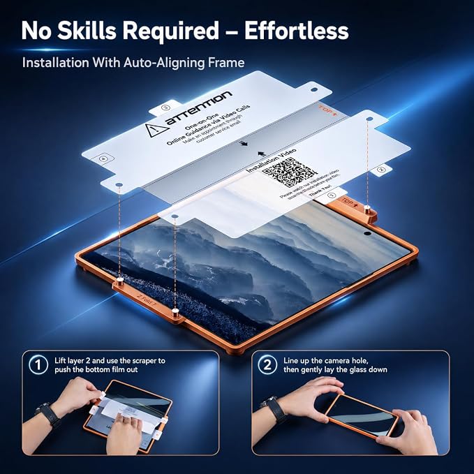 V-PORYADKU 3 Pack for Samsung Galaxy Z Fold 7 Screen Protector + 3 Pack Camera