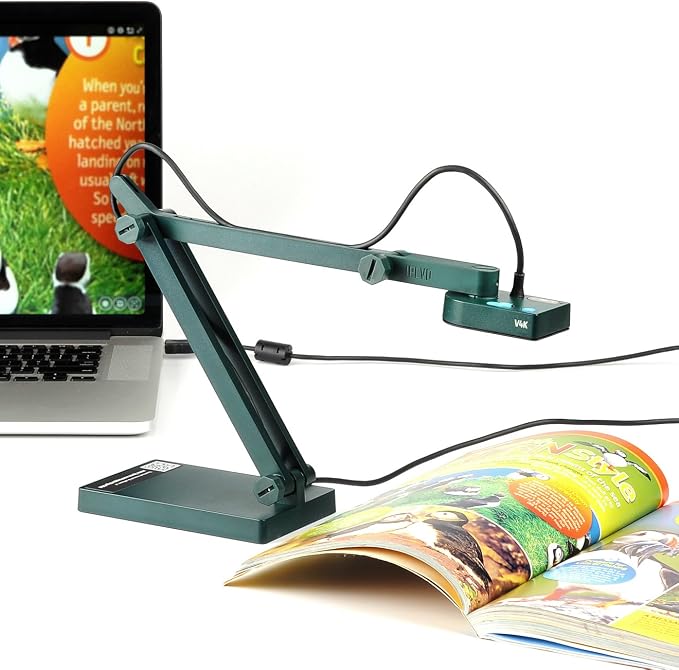 IPEVO V4K Ultra High Definition 8MP USB Document Camera — Mac OS, Chromebook