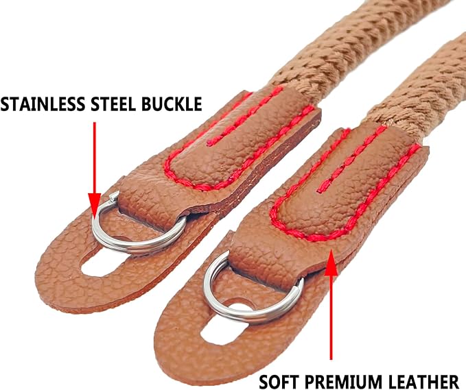 Camera Strap Vintage 100cm Camera Rope Strap Neck Shoulder Belt Strap