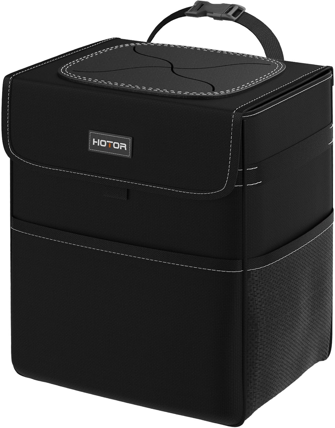 HOTOR Car Trash Can - Leak-Proof Car Organizer and Storage Bag for The Back/Front/Console of Any Cars,Sedans, SUVs & Trucks Easy-to-Install Car Accessory Interior, Cow Print