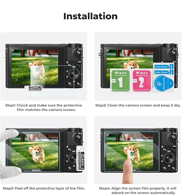 K&F CONCEPT 3pcs Screen Protector Compatible
