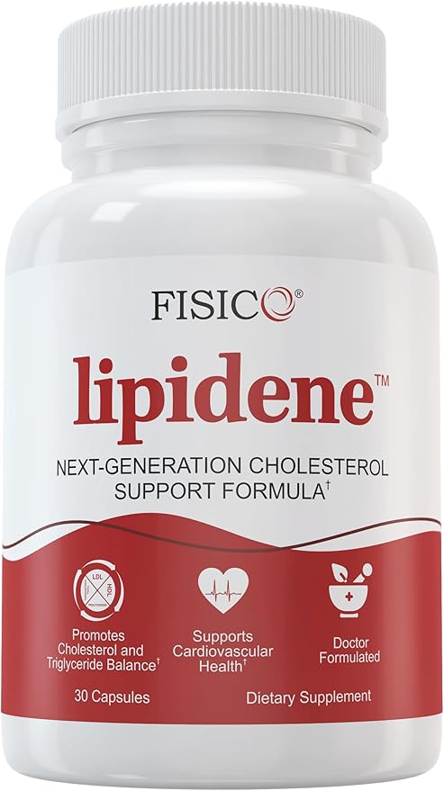 Cholesterol Support & Heart Health Supplement – Lipid Balance, Cardiovascular Function, Heart Health, Circulation and Arterial Wellness. Contains Bergamot & Olive Fruit Extract – 30 Capsules
