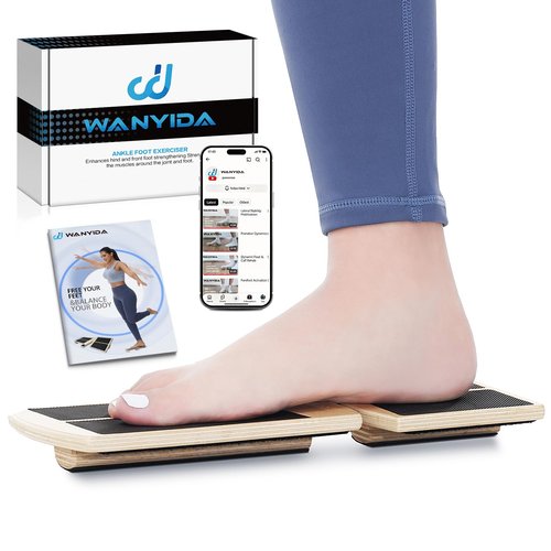 Ankle Foot Strengthener Exerciser for Sprained, Single Leg Balance Board, Posture Corrector, Foot Stretcher for Plantar Fasciitis Relief
