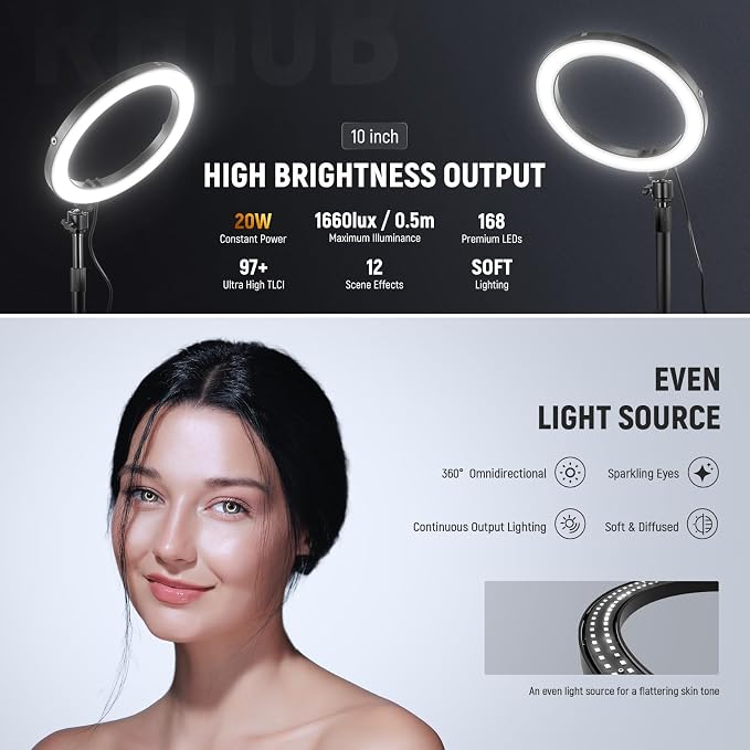 NEEWER 10" 20W LED Ring Light