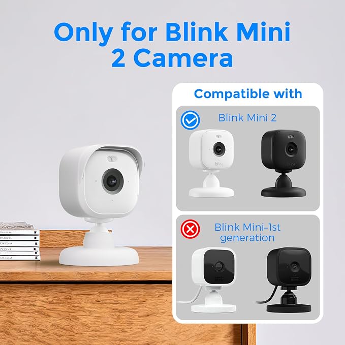 Camera Cover Compatible Blink Mini Silicone Skin Case, Anti-Scratch Protective