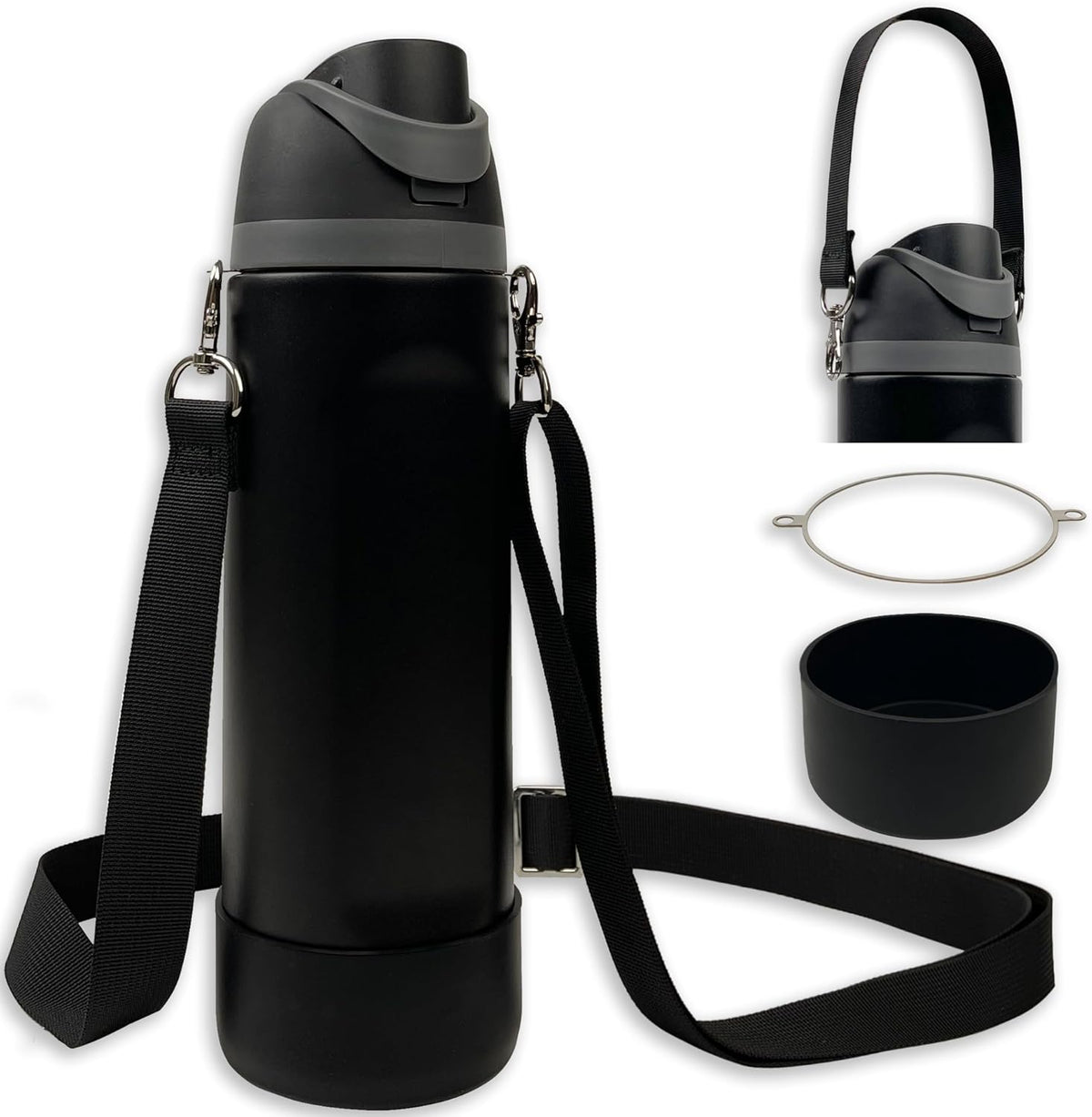 Owala Silicone Boot Set - Non-Slip Sleeve, Shoulder Strap & Handle Strap for 24 oz, 32 oz, 40 oz Bottles | Candy Coated Accessories