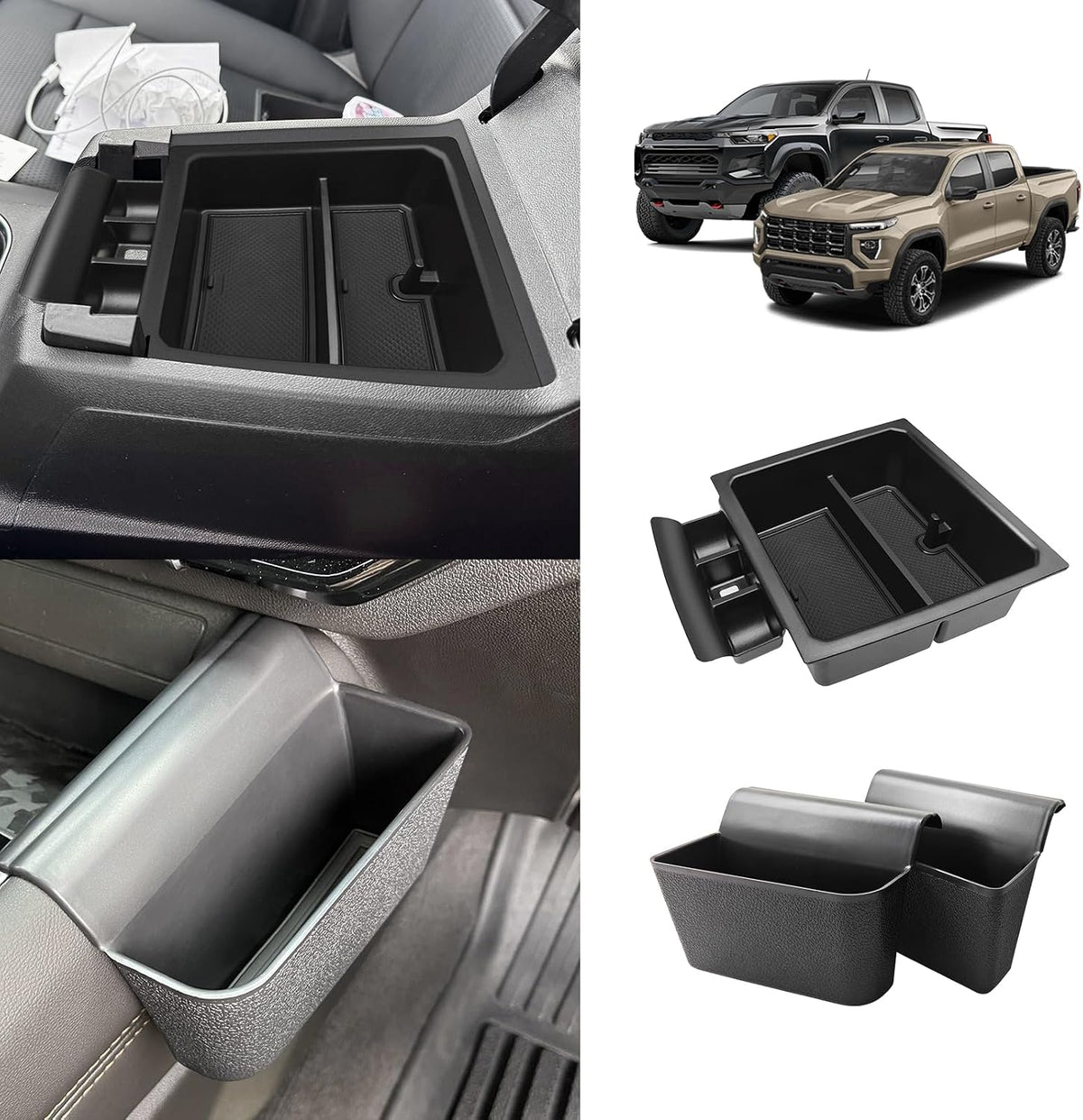 Muslogy Console Side & Hidden Box for 2023-2026 Chevy Colorado, GMC Canyon