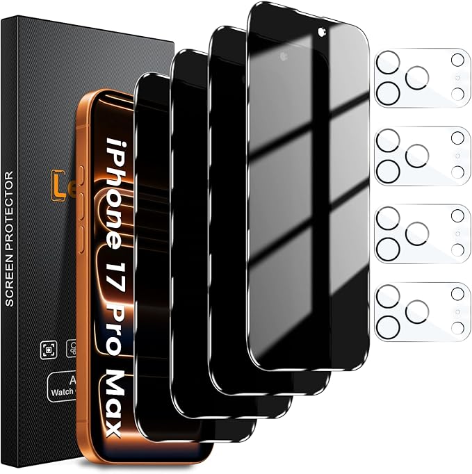 Lesakit 4 Pack Privacy Screen Protector