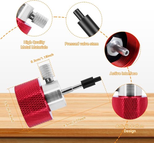Elecbee Airsoft Propane Filling Adapter - Reusable Non-Leaking Gas Refill with Silicone Oil Port for Green Gas Cans