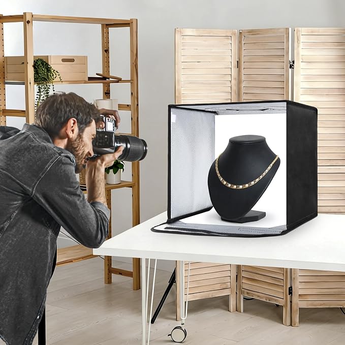 Photo Light Box 12 inch, Photography Lighting Tent Studio Kit