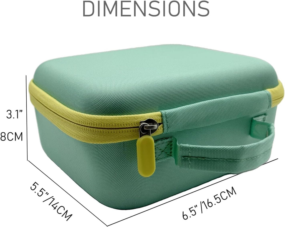 Thisness Travel Carry Case Compatible with Nex Playground Game System Custom Design Hard Shell Storage Case Nex Protective Accessories, Green and Yellow