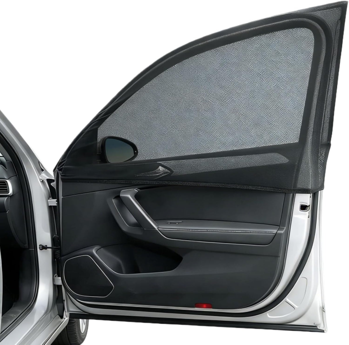 2pcs Car Front Window Screen Mesh, Suitable for Camping, Travel, UV-Protection, Breathable Mesh Car Window Sunshade for SUV Cars
