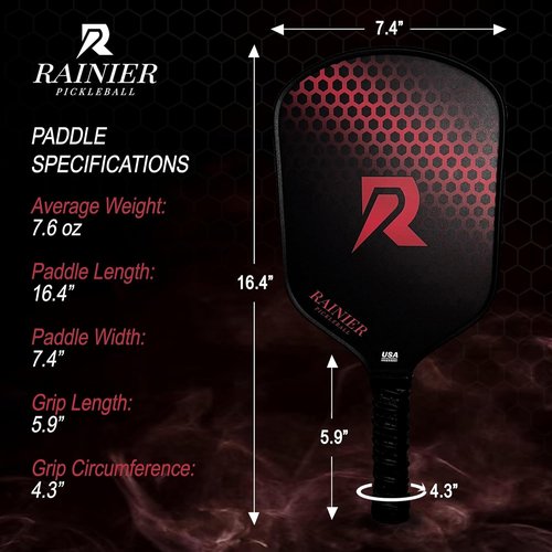 Fiberglass Pickleball Paddles Set of 2 - USAPA Approved | Includes 2 Rackets, 2 Balls & Sling Bag