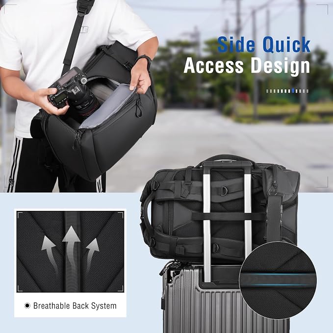 MOSISO Waterproof Camera Backpack, DSLR/SLR/Mirrorless Large Camera Bag