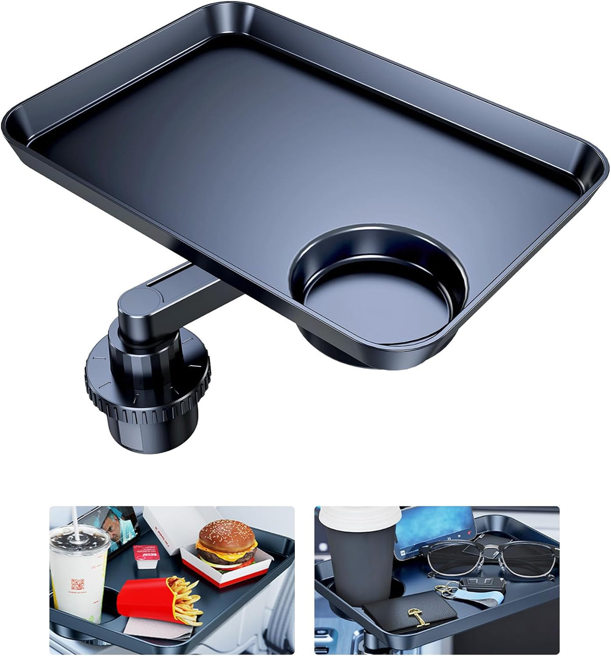 Tesla Model 3 Y ABS Car Cup Holder Tray Expander for Food Snack