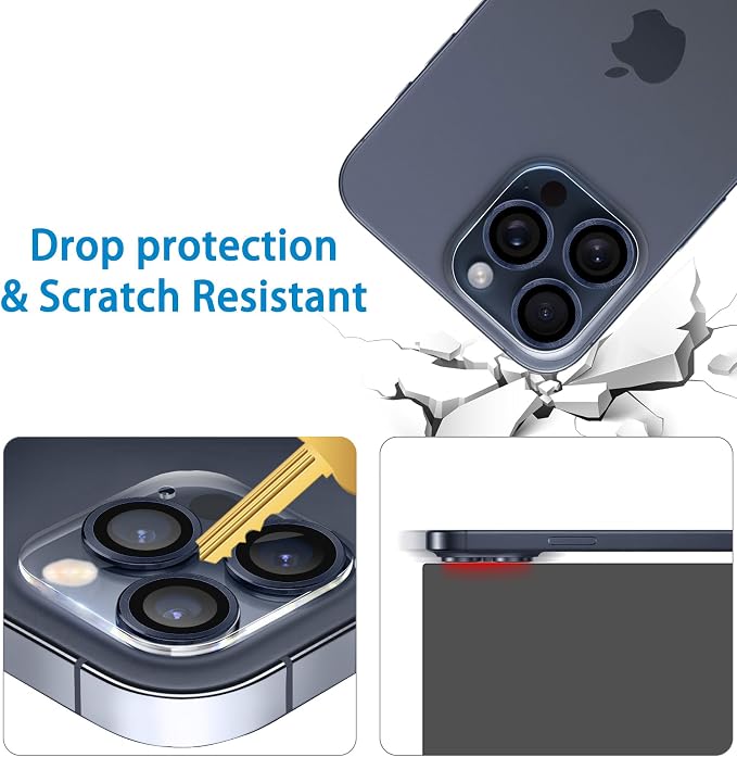3 Pack Dengduoduo Tempered Glass Camera Lens Protector