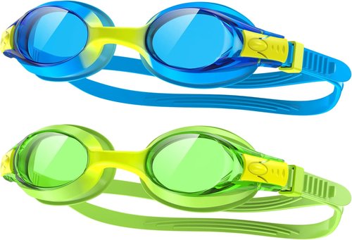 Findway Kids Swim Goggles - Anti-Fog, Leak-Proof Design for Ages 3-12 | Perfect for Boys & Girls
