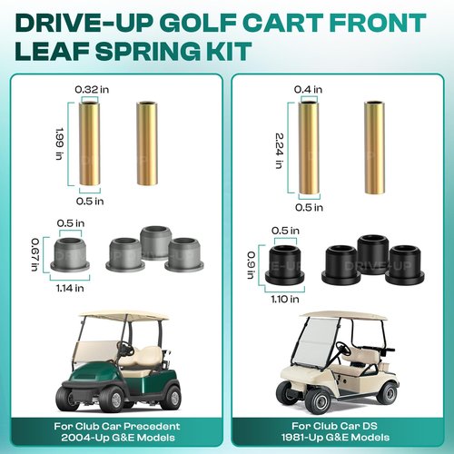 DRIVE UP Golf Cart Standard Front Leaf Spring for Club Car Precedent and DS Models, Replaces OEM 1012030