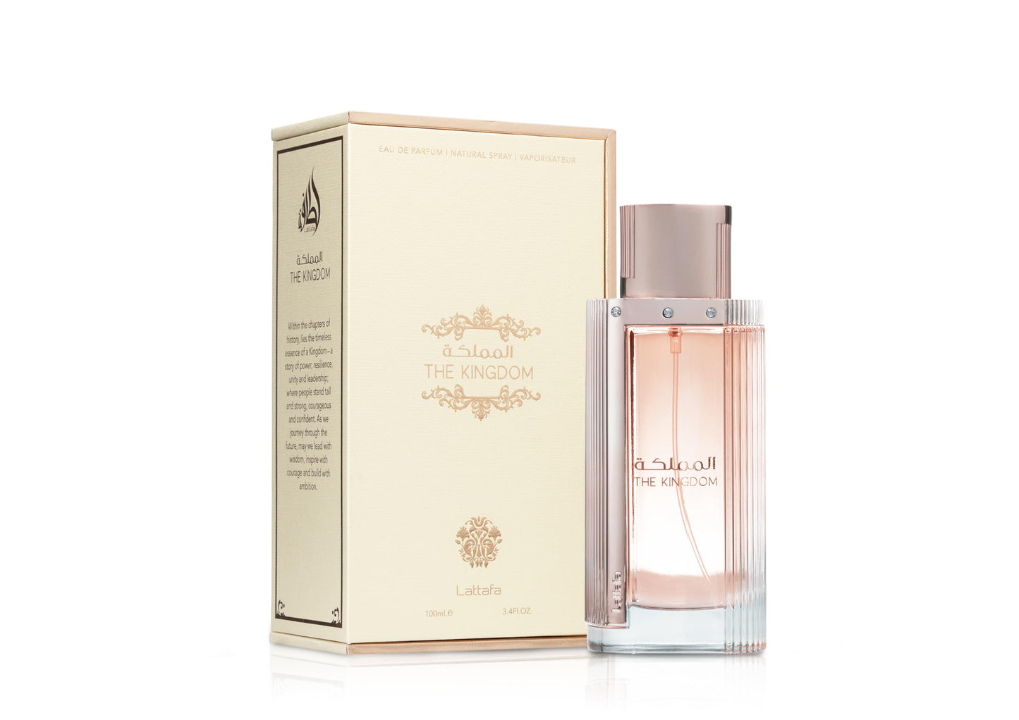 Lattafa The Kingdom Eau De Parfum Spray For Women, 3.4 Ounce