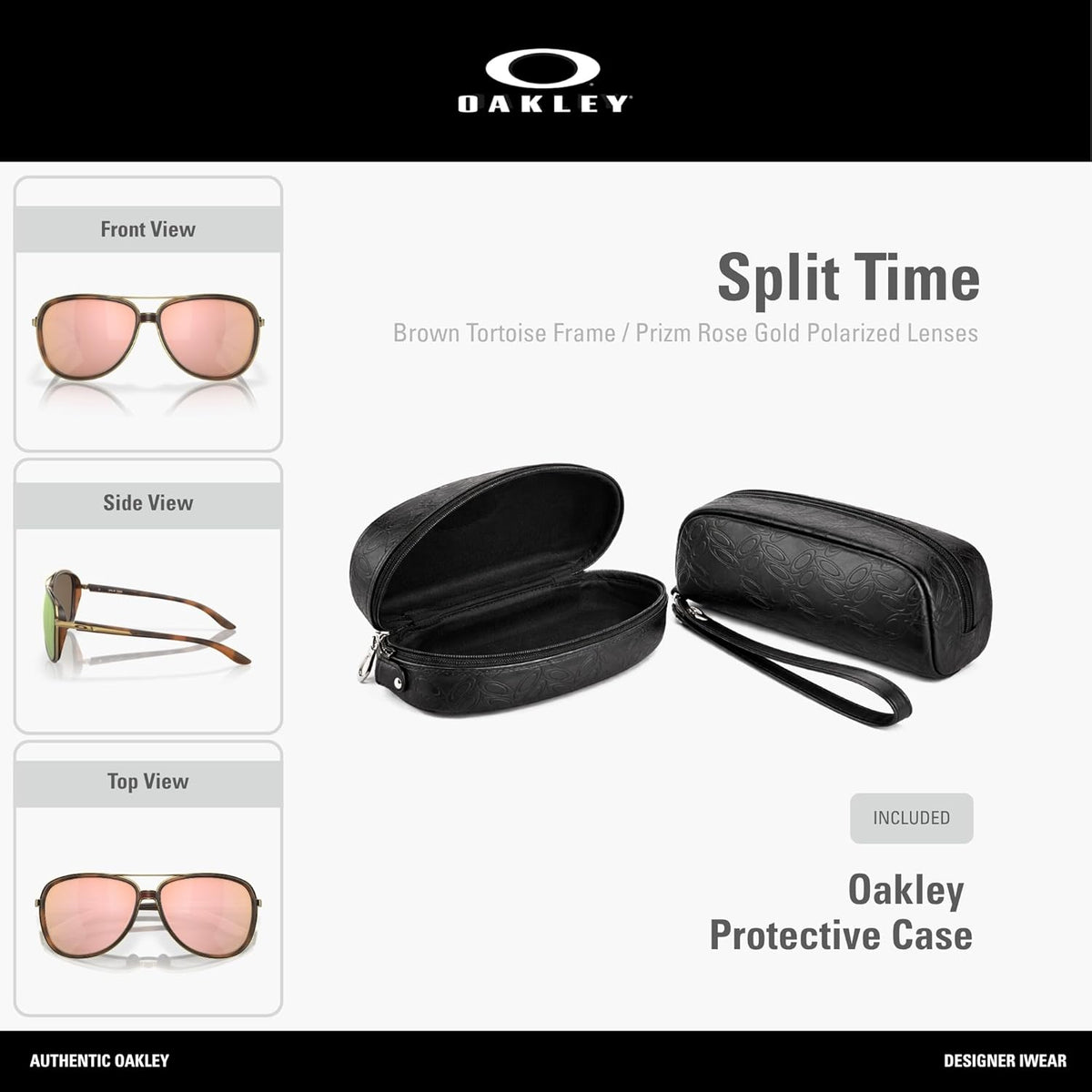 Oakley Women's Aviator Sunglasses - Stylish Split Time Design for Ultimate UV Protection