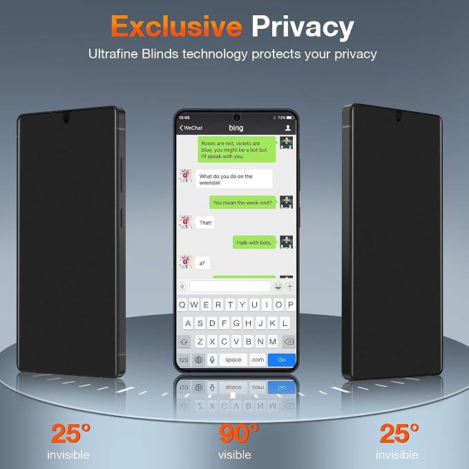 LYWHL 2+2 Pack for Samsung Galaxy S26 Ultra Matte Privacy Screen Protector