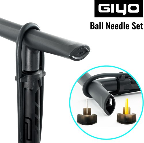 GIYO Bike Floor Pump - Dual Scale Gauge for Road & MTB | One-Handed Operation - Max 160 PSI Steel Barrel