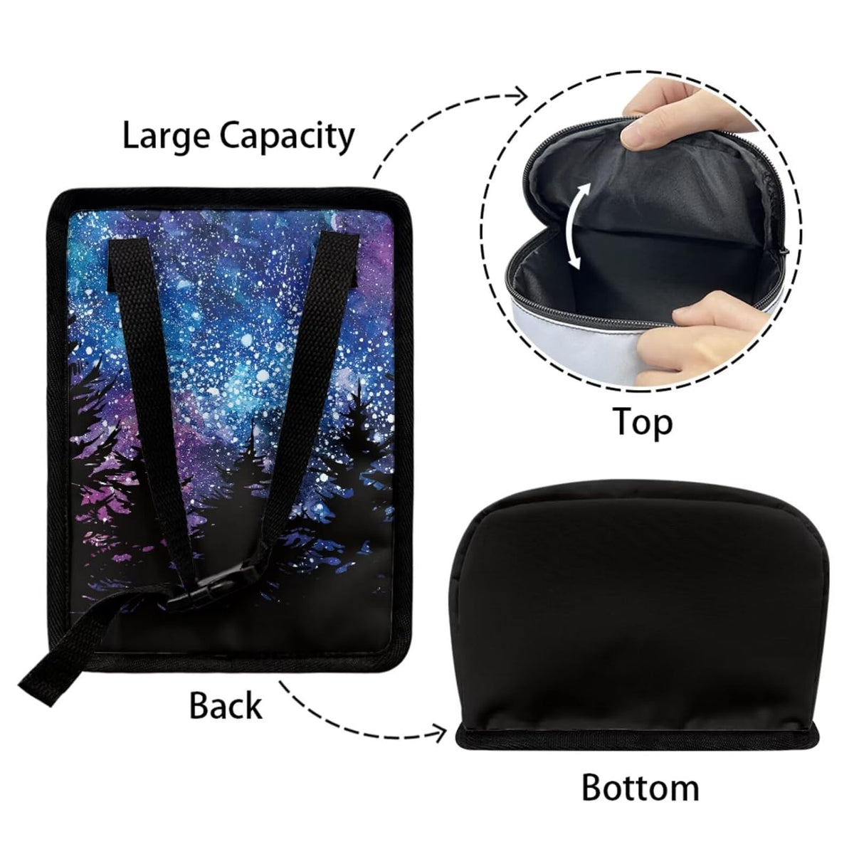 1.2 Gallon Odor-Free Zipper Hanging Car Garbage Bag
