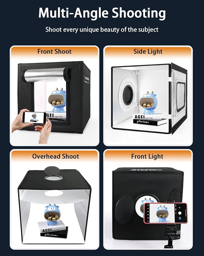 DUCLUS Light Box Photography, Portable Lightbox