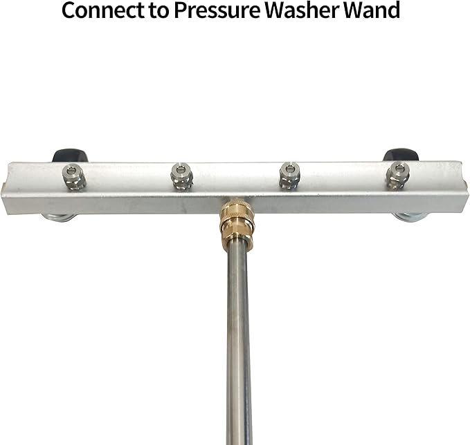 Hourleey Pressure Washer Undercarriage Cleaner, Undercarriage Water Broom with 13 Inch Extension Wand and 45-Degree Angled Wand, 4000 PSI