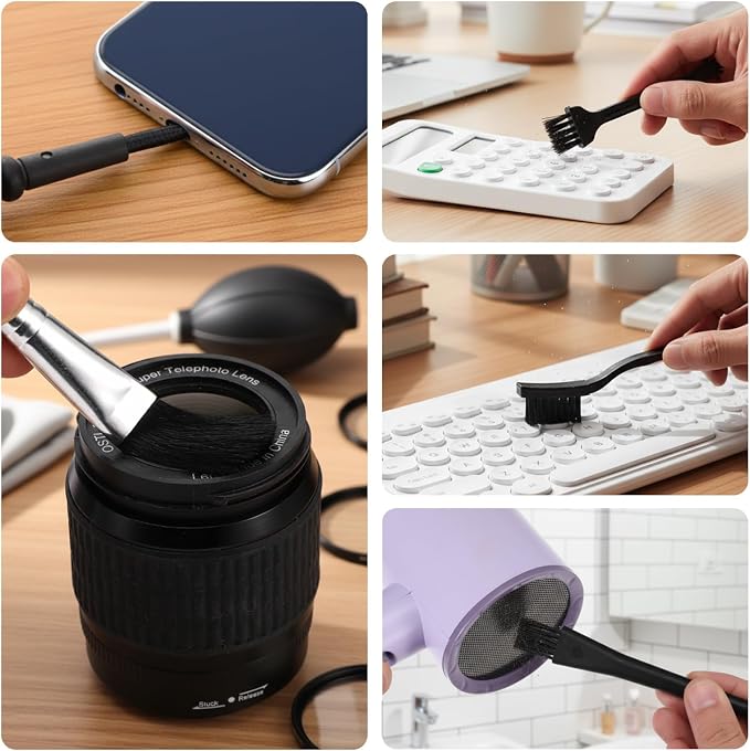 Qianyu 8 Pcs Anti Static Electronic Dust Cleaning Brush Mini Keyboard Cleaning