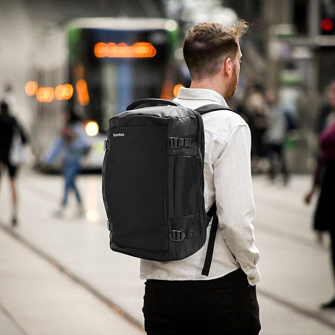 tomtoc Travel Backpack 40L, TSA Friendly Flight Approved Carry-on Luggage Hand
