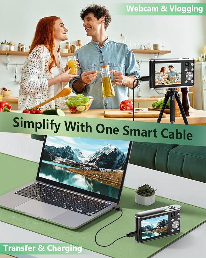 2026 Upgraded 4K Digital Camera