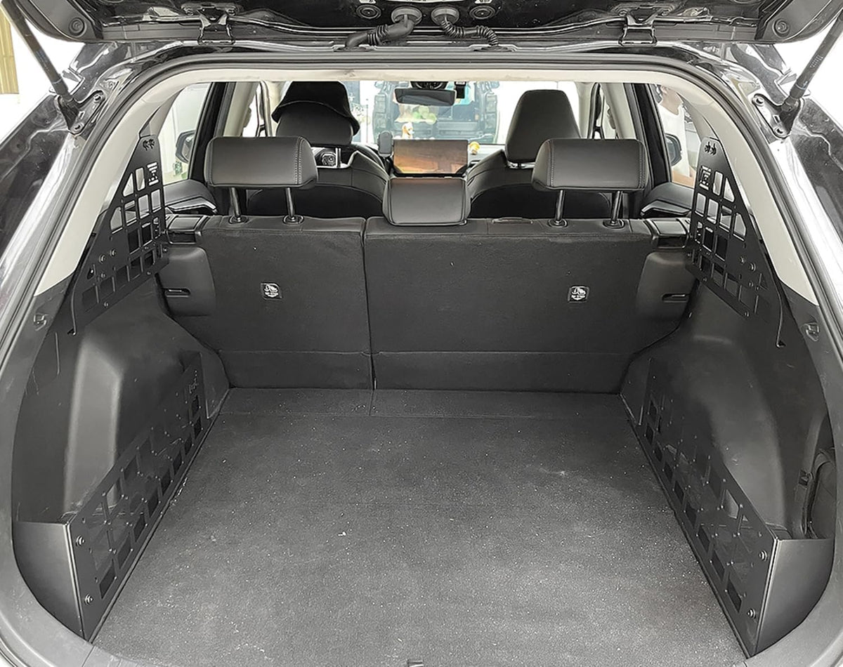HIGH FLYING 2019-2025 for Toyota RAV4 Car Accessories Molle Panels Storage Modular System Trunk Shelf Organizer Interior Rear Cargo Racks (Panels+Storage Box)