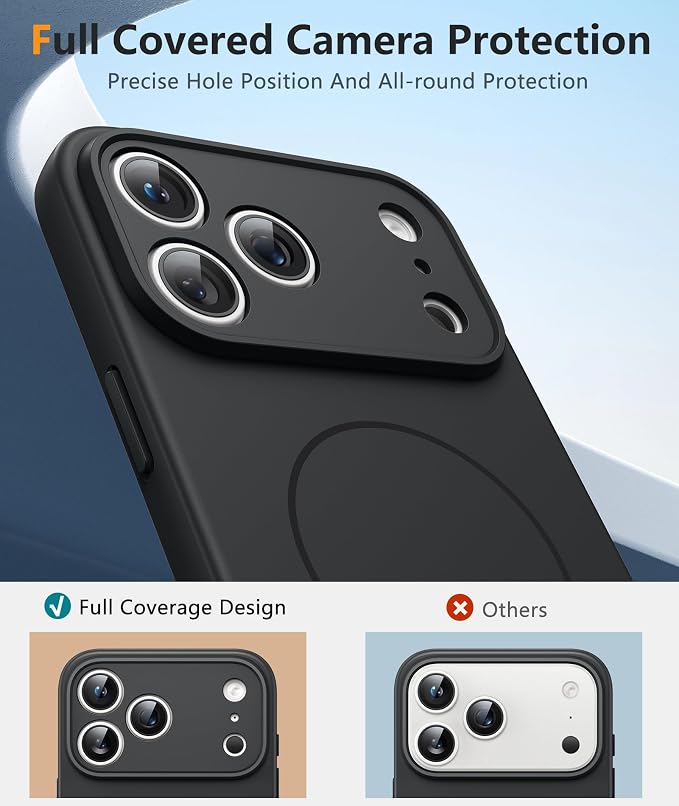 FNTCASE for iPhone 17 Pro Case: Integrated Silicone Phone Cases