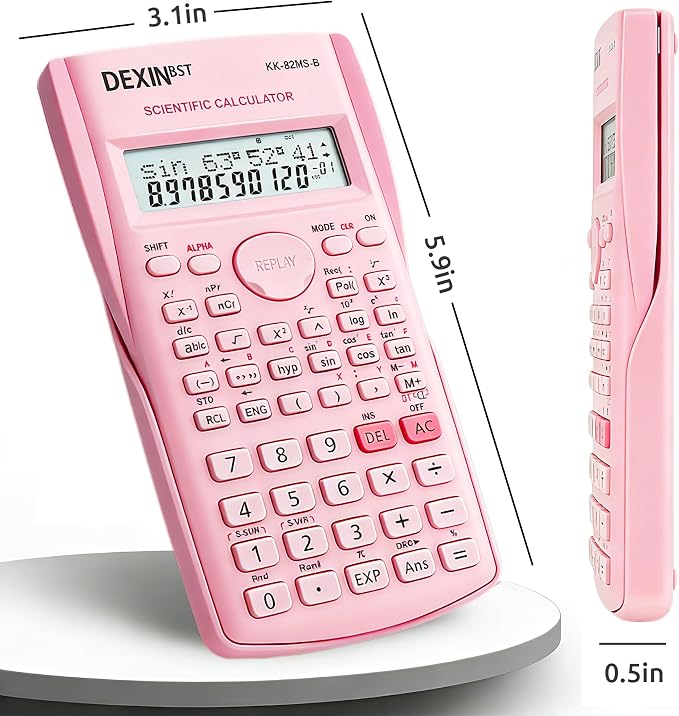 24 Pack Scientific Calculators, 2 Line Engineering Large Display Scientific