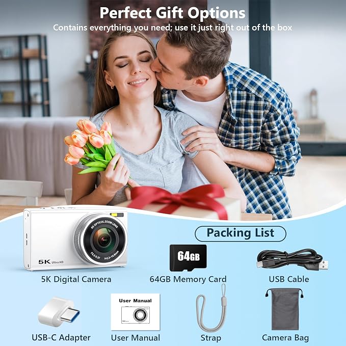 5K Digital Camera for Photography