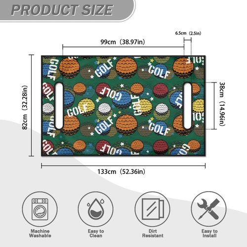 GULANGYU Golf Cart Seat Covers,Green Golf Cart Seat Towel Blanket,Golf Cart Accessories