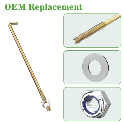 Golf Cart Battery Hold Down Rods Kit for Yamaha Gas G14 G16 G20 G22 G23 G27 G28 G22 Electric and Club Car DS Electric 1976-2006, 102845203 JN3-H2133-00 JN2-H2133-00