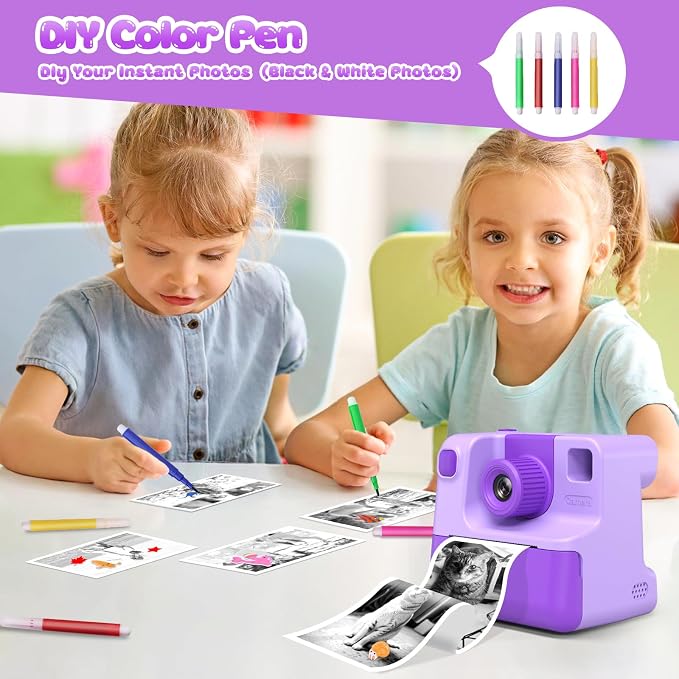 Kids Camera Instant Print, Christams Birthday Gifts