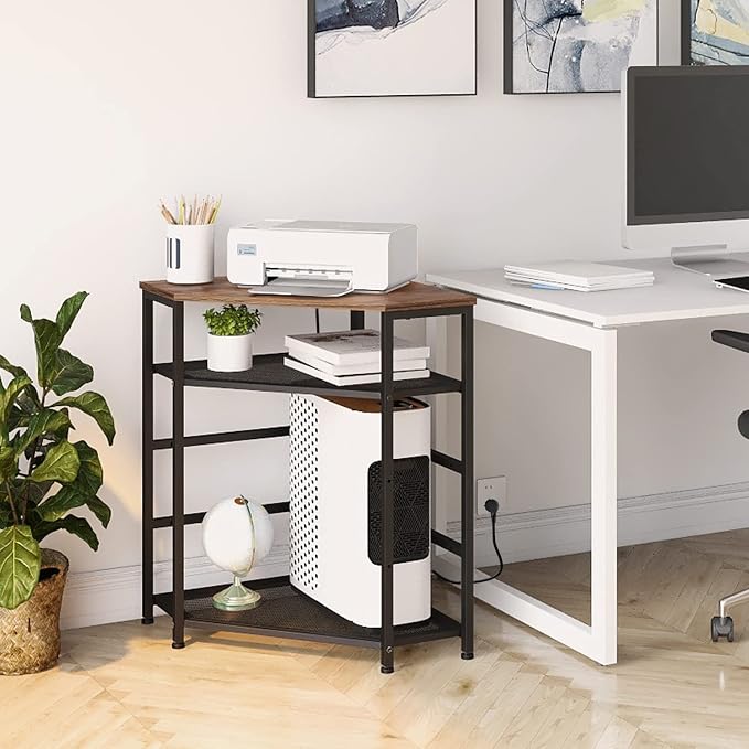 VEDECASA Corner Printer Stand Table