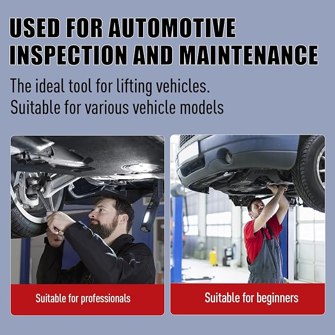 Underhoist Support Stand,¾ Ton Capacity 1650LBS Jack Stand, Bearing Mounted Spin Handle,Large Base, Self-Locking Threaded Screw,Height Adjustment Under Load,Supports Vehicle Components Support