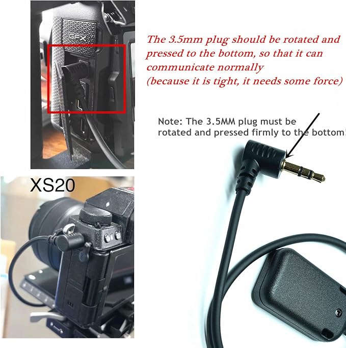RC301-3.5mm for Fuji GFX100II/GFX100 RF xs10 XT50 Cable Shutter Release Cable