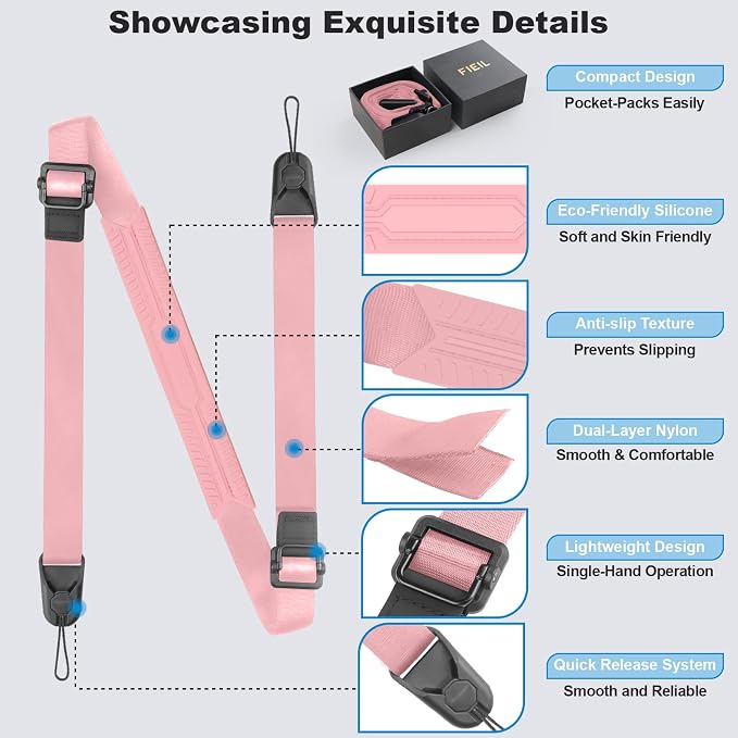 FIEIL Adjustable Camera Strap, Universal Camera Strap