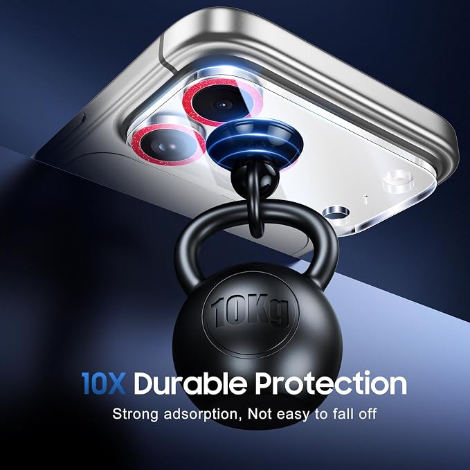 UniqueMe Compatible for 3 Pack iPhone 17 Pro Max Camera Lens Protector