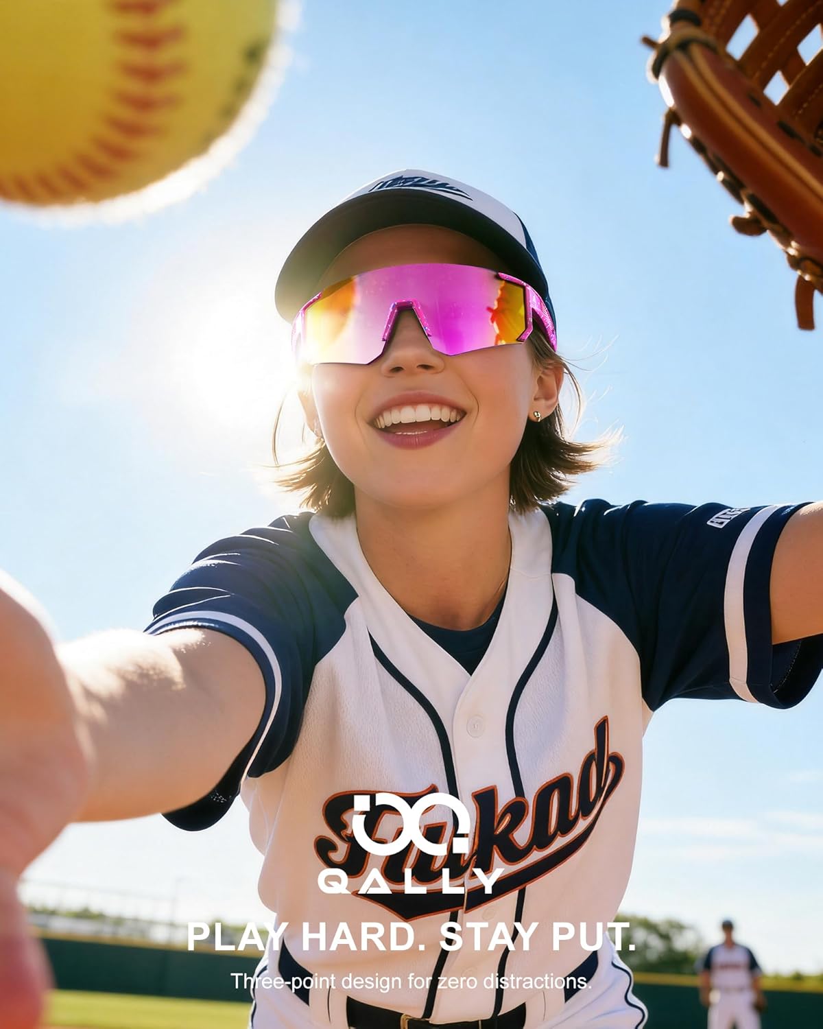 Polarized Sports Sunglasses | UV400 Protection for Men & Women - Ideal for Cycling & Running