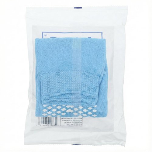 AMERICAN HOSPITAL SUPPLY Non-Slip Hospital Socks, Anti-Skid, Anti-Slip Gripper Socks for Medical or Home Use, Ice Blue, XXX-Large, 6 Pairs
