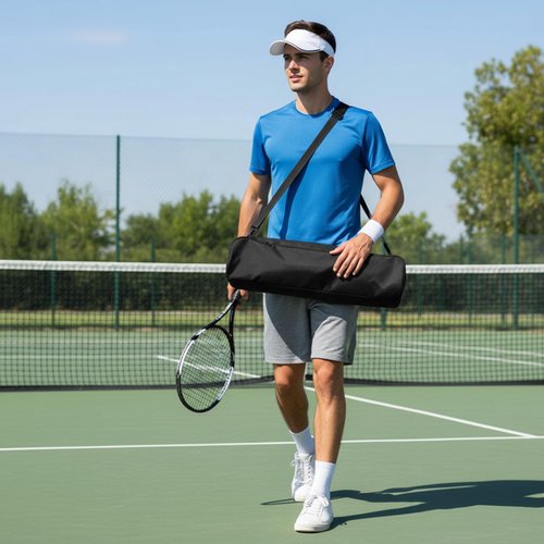 NEESEEYEE Retractable Tennis Ball Hopper Holds 180 Balls, Upgraded Tennis Ball Basket, Easy to Use Without Installation for Tennis Training and Teaching