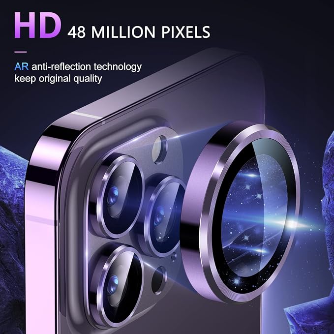 Uyiton for iPhone 14 Pro/iPhone 14 Pro Max Camera Lens Protector, 9H Tempered