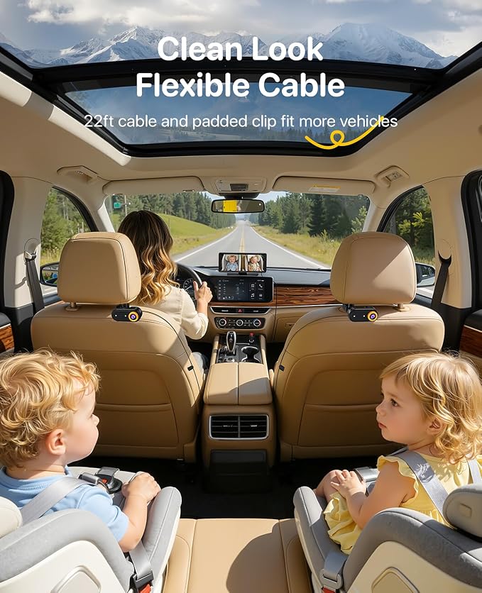 Luckview BM5 MAX Dual Baby Car Camera, 1080P HD
